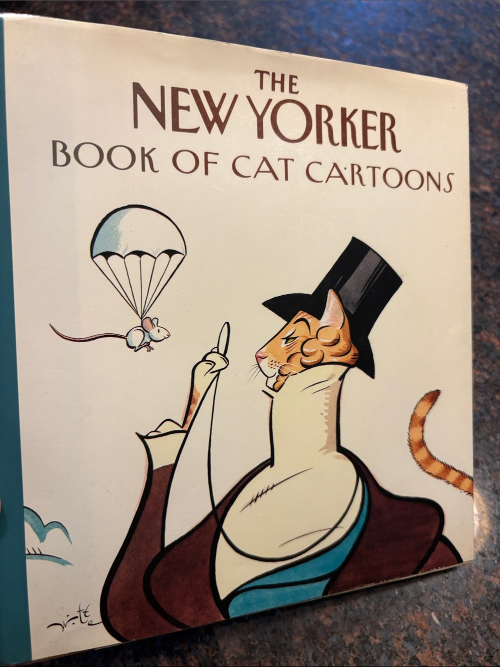 The New Yorker Book of Cat Cartoons Hard Cover Book with Dust Jacket 1990